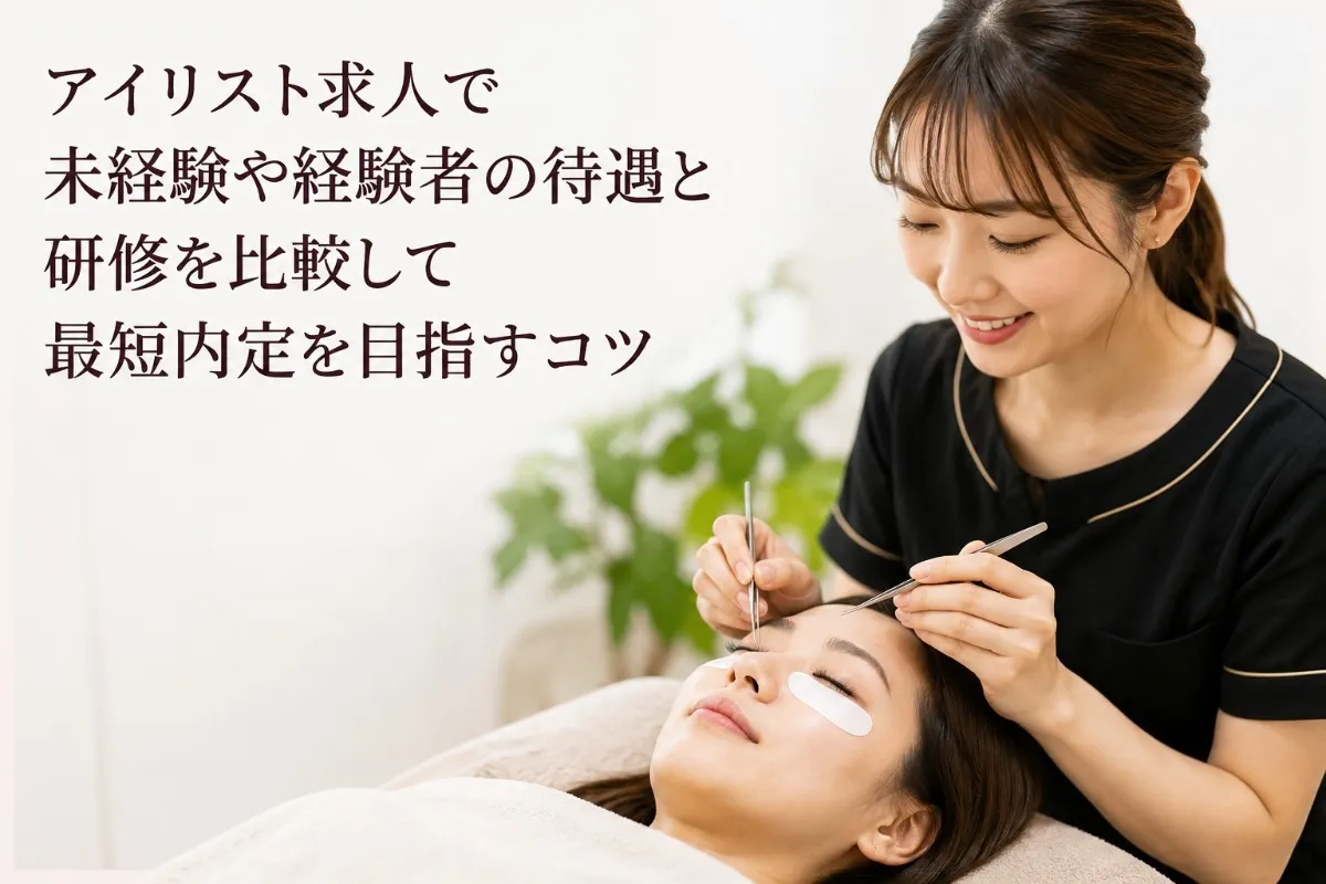 アイリスト求人で未経験や経験者の待遇と研修を比較して最短内定を目指すコツ